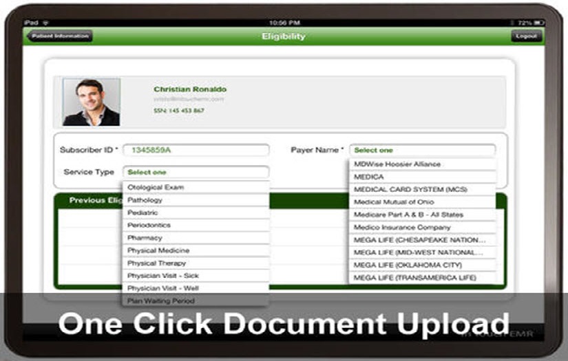In Touch EMR screenshot 1